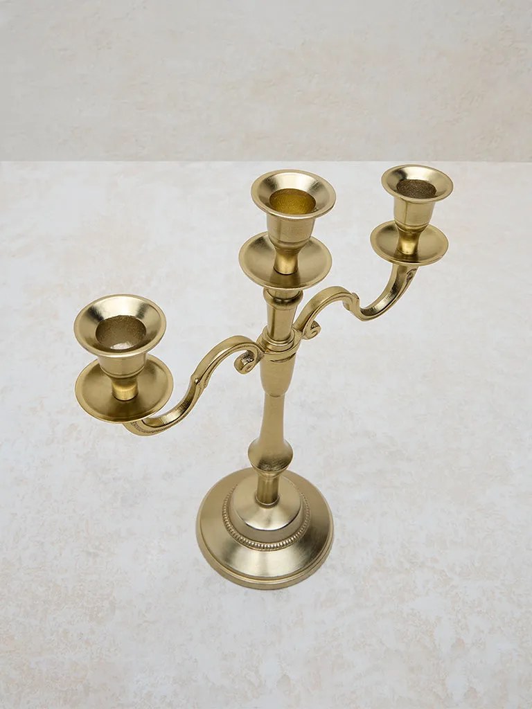 Westside Home Gold Metal Candle Stand
