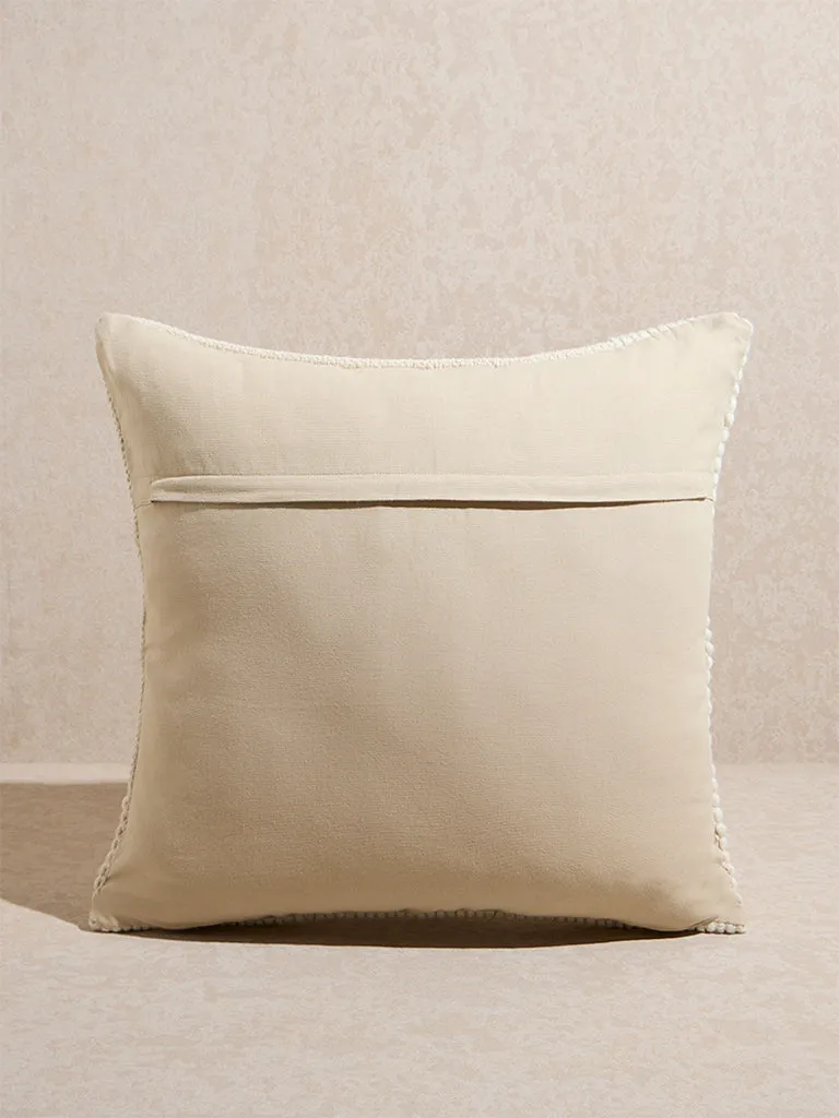 Westside Home Off-White Woven-Textured Cushion Cover