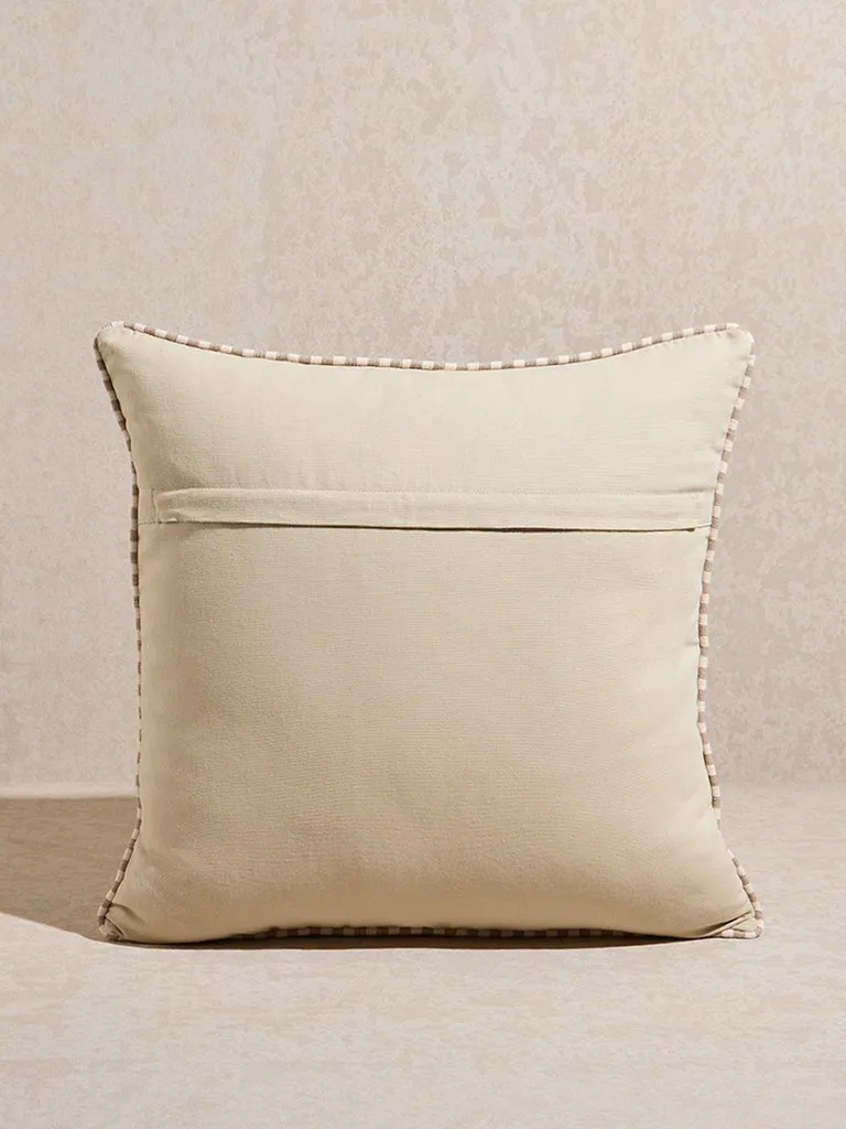 Westside Home Taupe Velveteen Cushion Cover