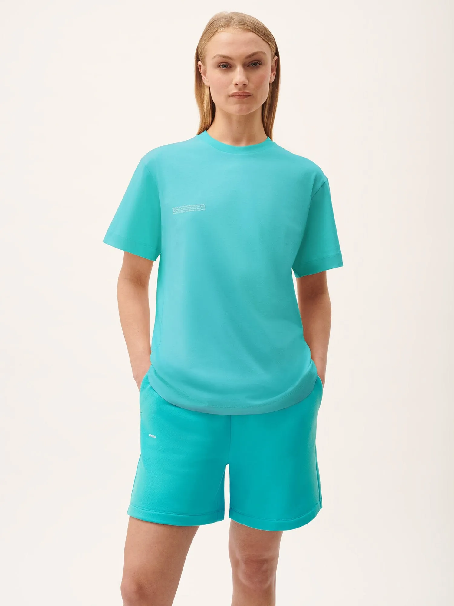 Womens 365 Midweight T-shirt—Ocean Turquoise