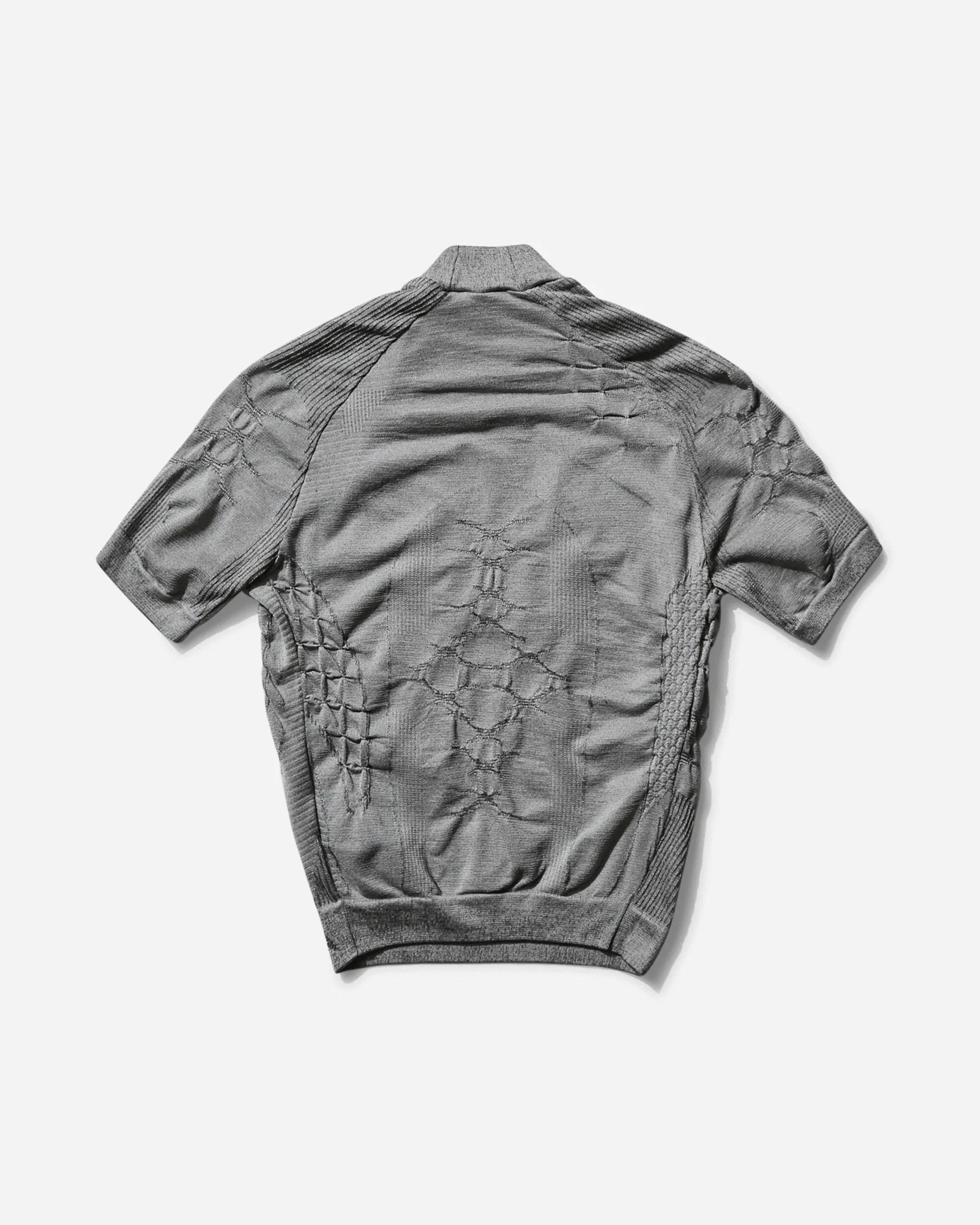 Women's 3D Knit Crop T-Shirt Grey Black