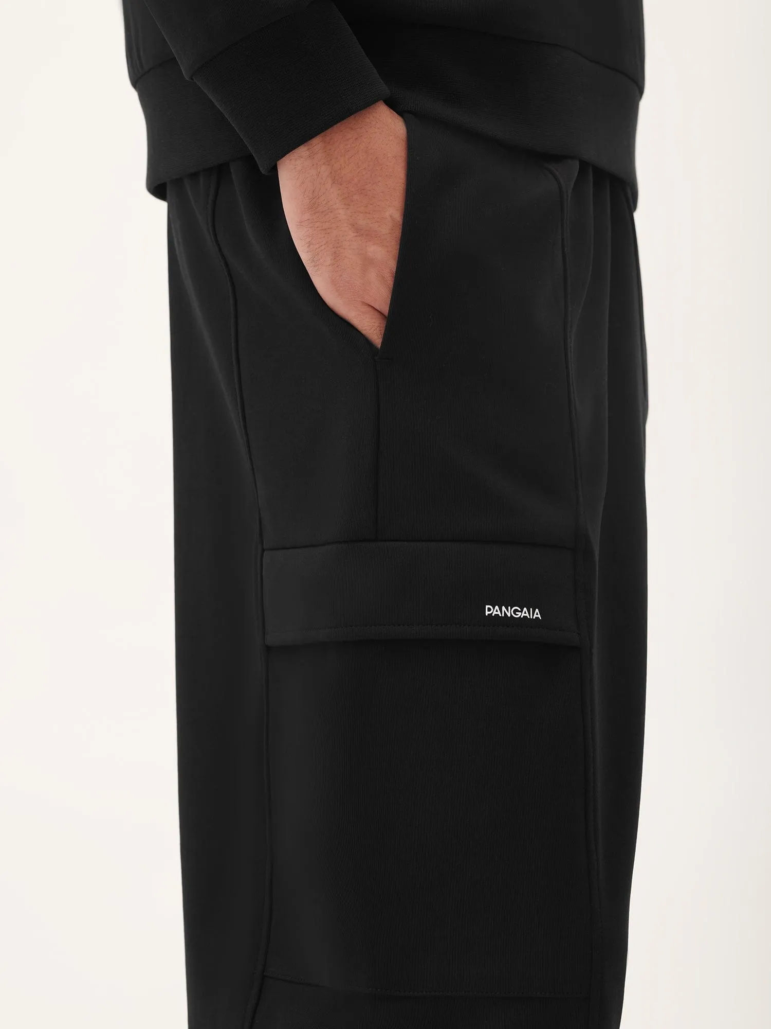 Womens DNA Double Jersey Cargo Trousers—black