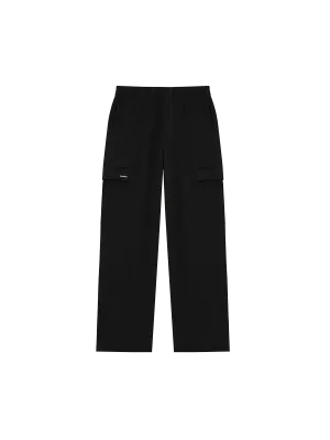 Womens DNA Double Jersey Cargo Trousers—black