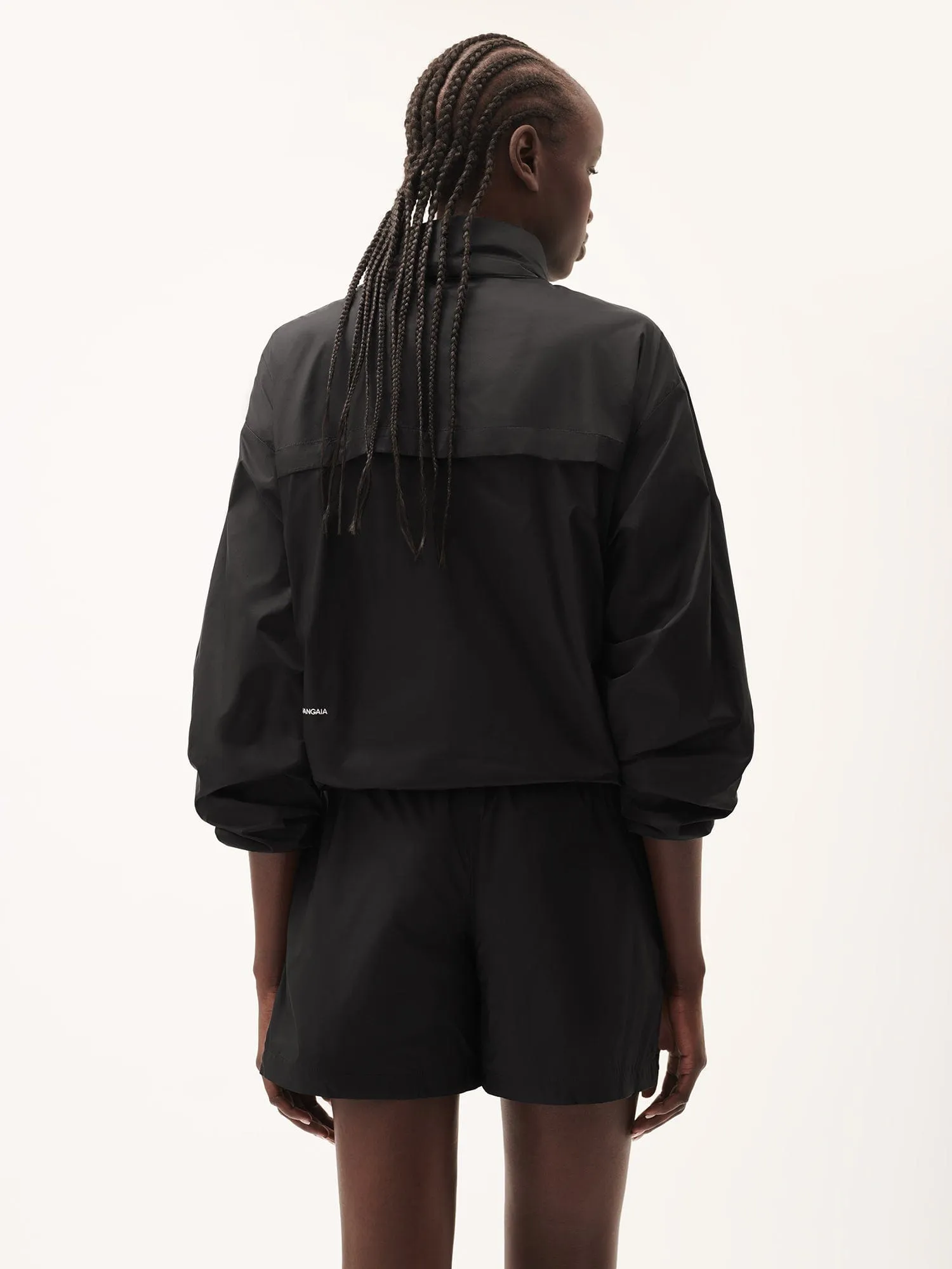 Womens DNA Recycled Nylon Packable Jacket—black