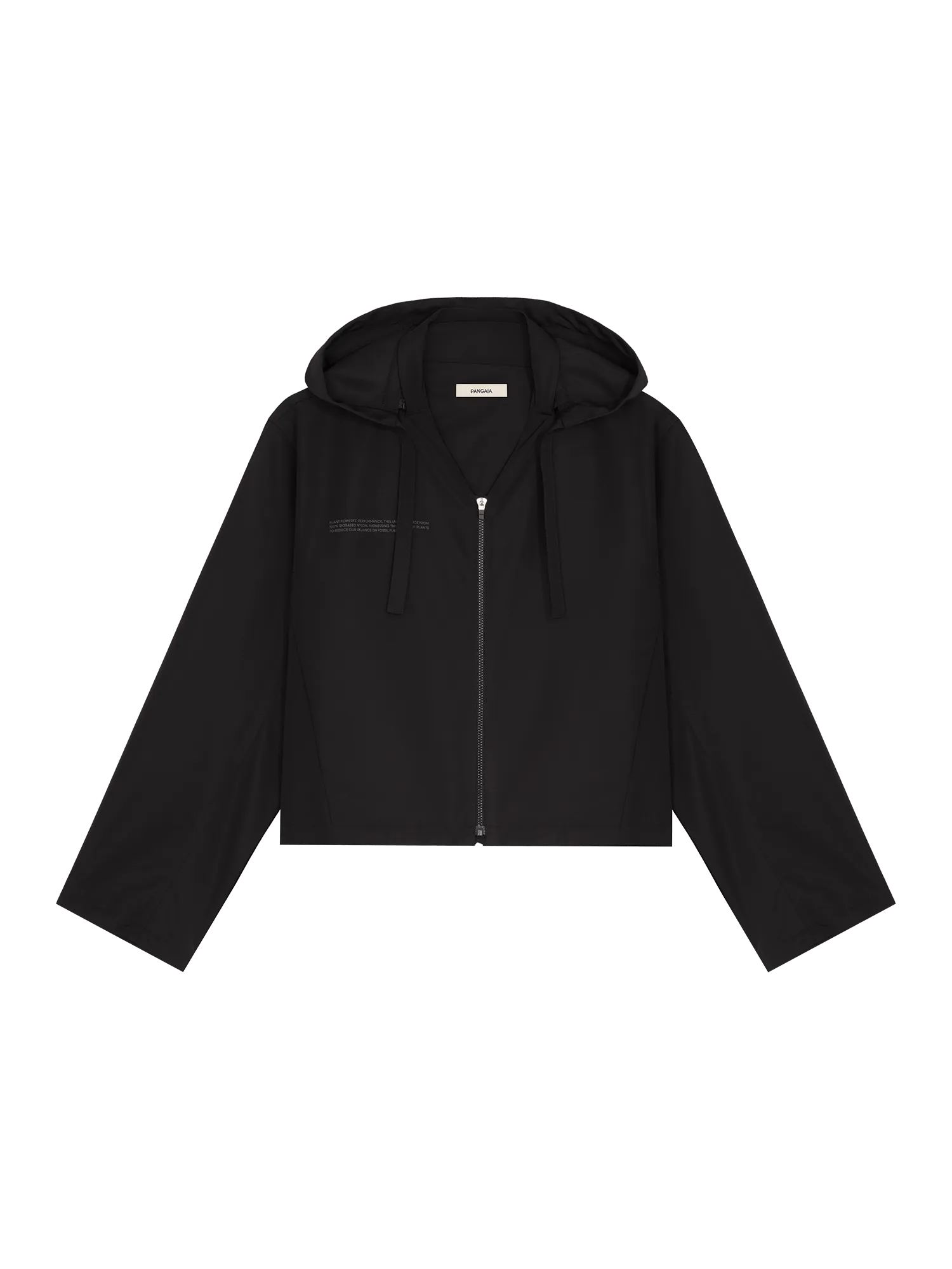 Women's (gaia)PLNT Nylon Cropped Jacket—Black