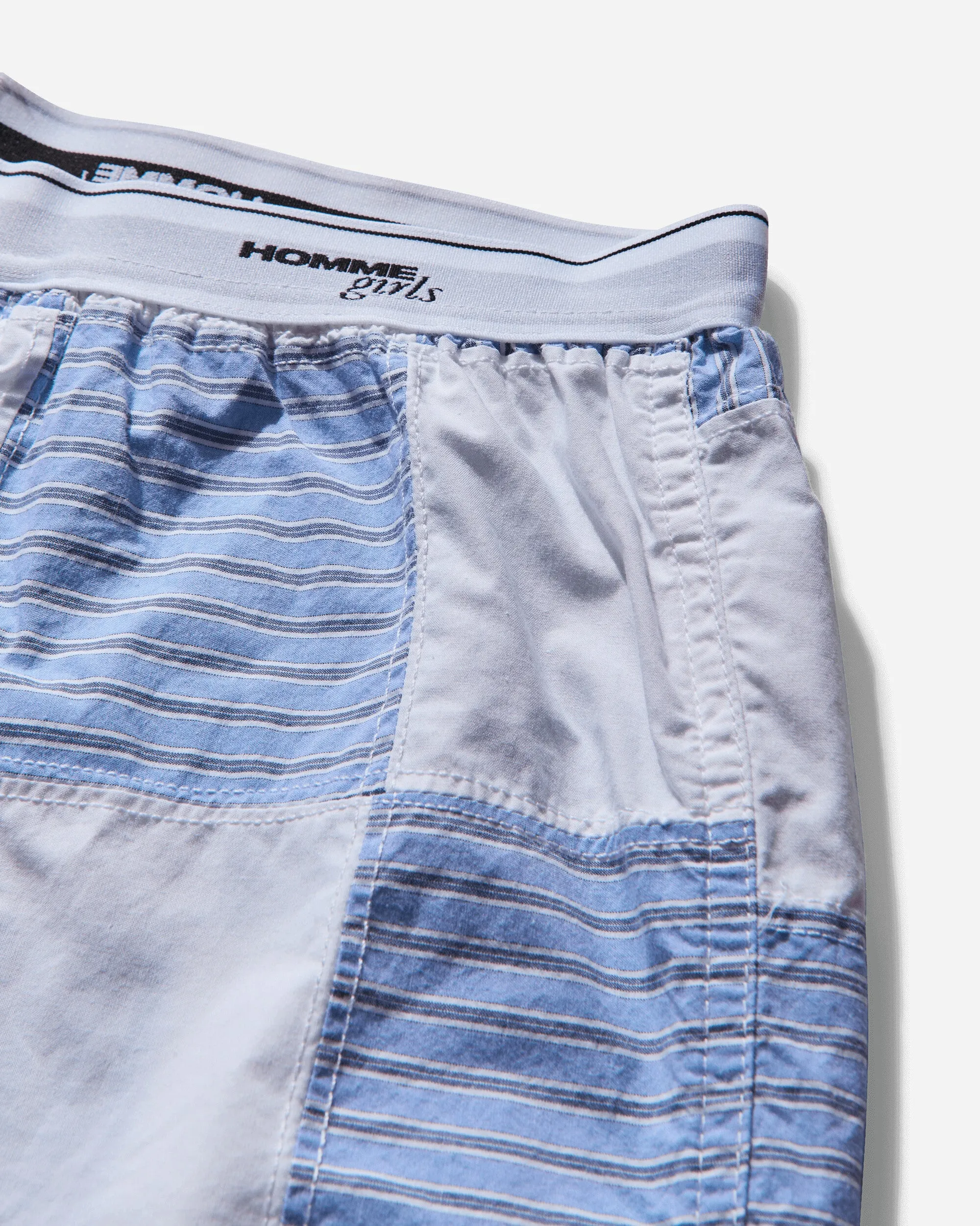 Women's HommeGirls Patchwork Boxer Shorts Azurine
