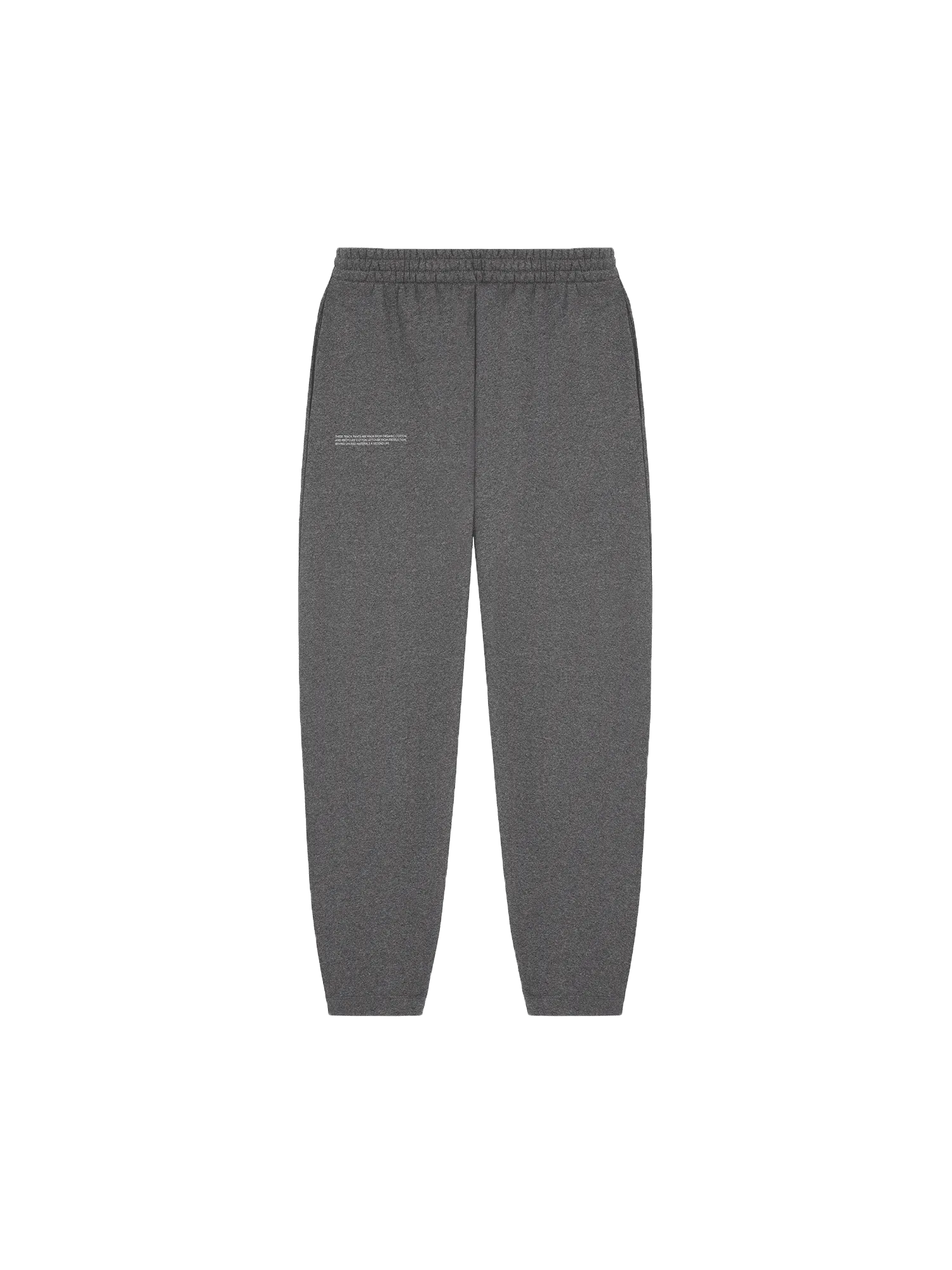 Womens Reclaimed Cotton Barrel-Leg Track Pants—reclaim charcoal