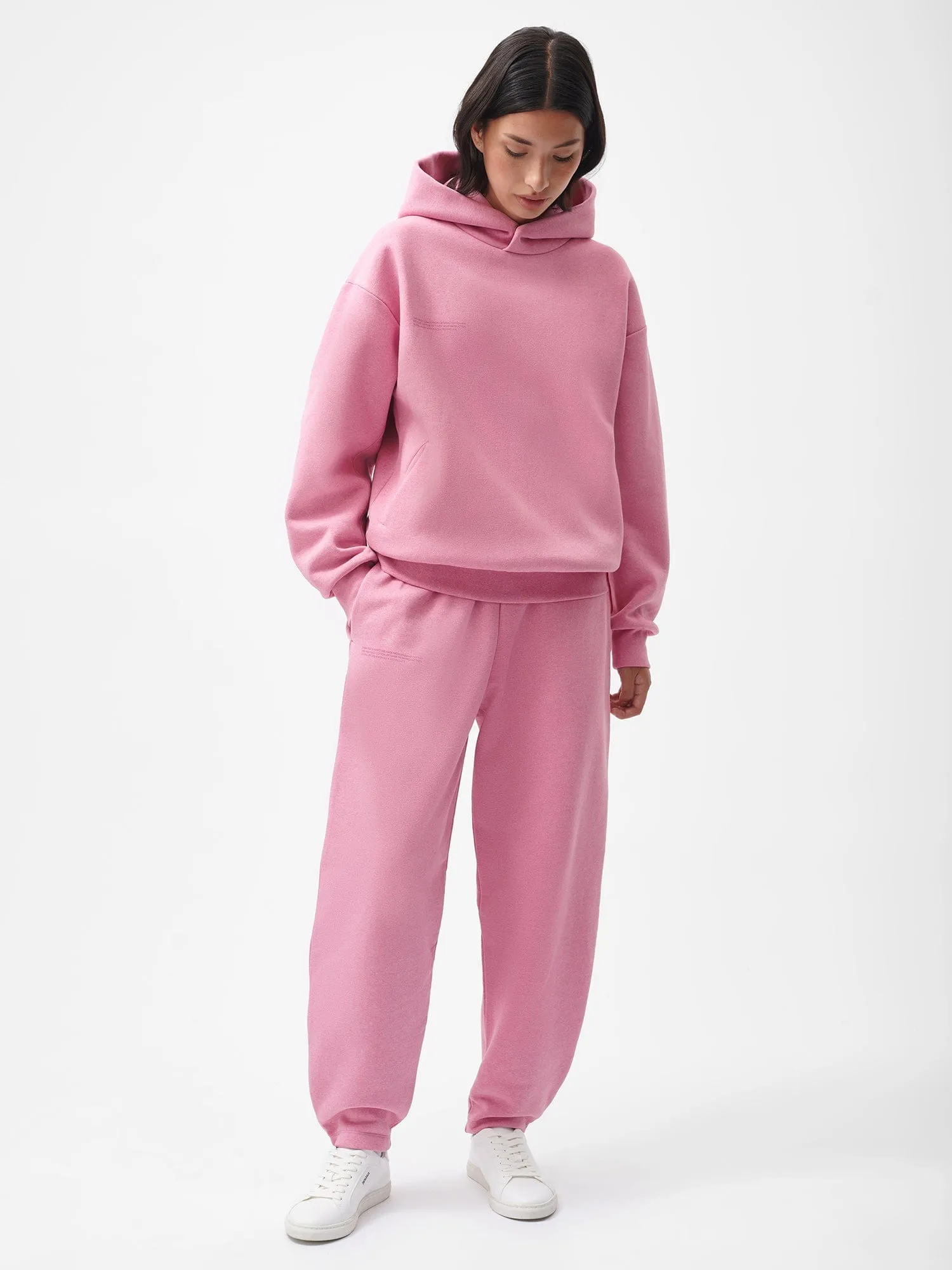 Womens Reclaimed Cotton Barrel-Leg Track Pants—reclaim sakura