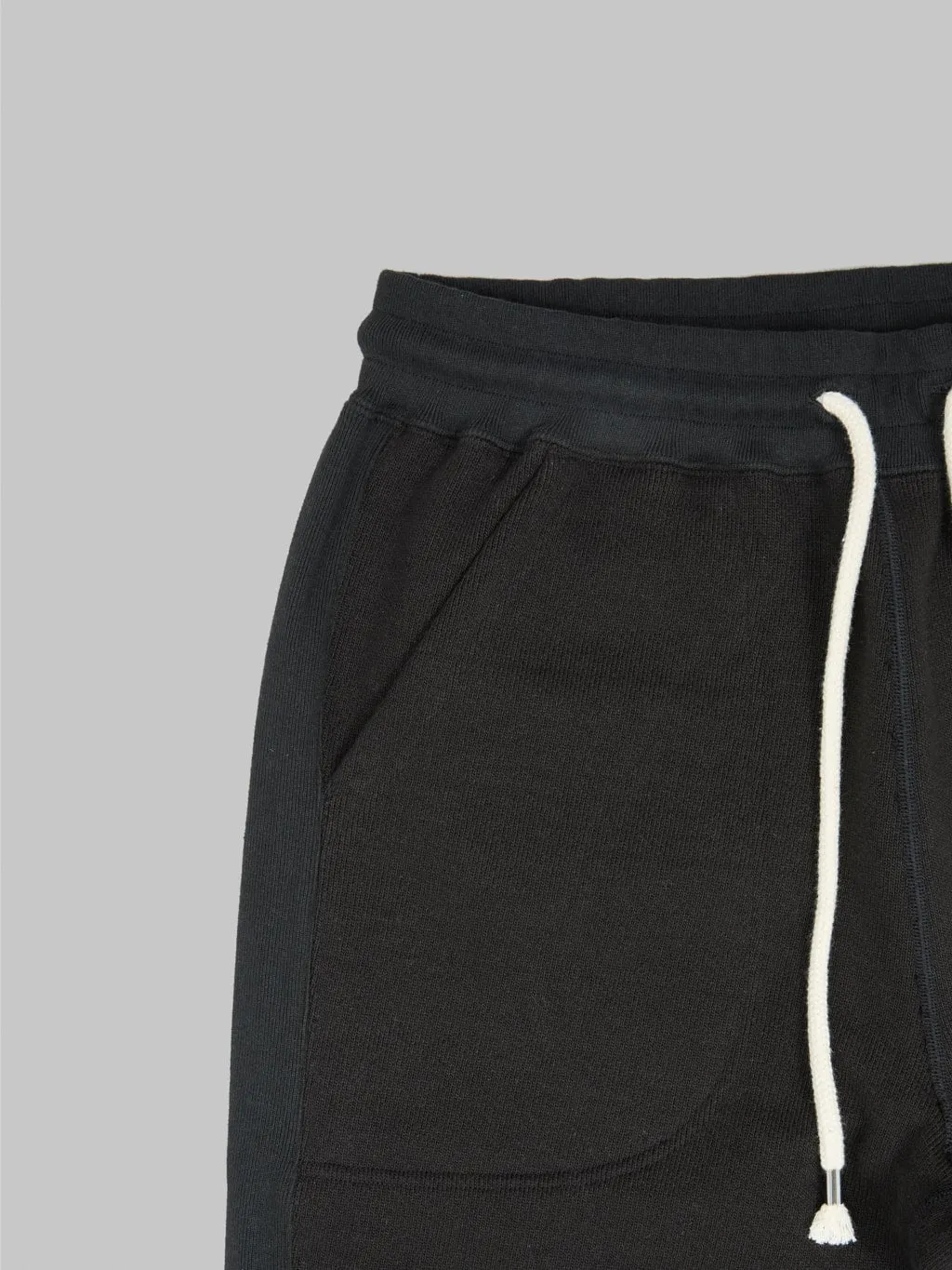 Wonder Looper 876gsm Double Heavyweight French Terry Sweatpants Sumi Black