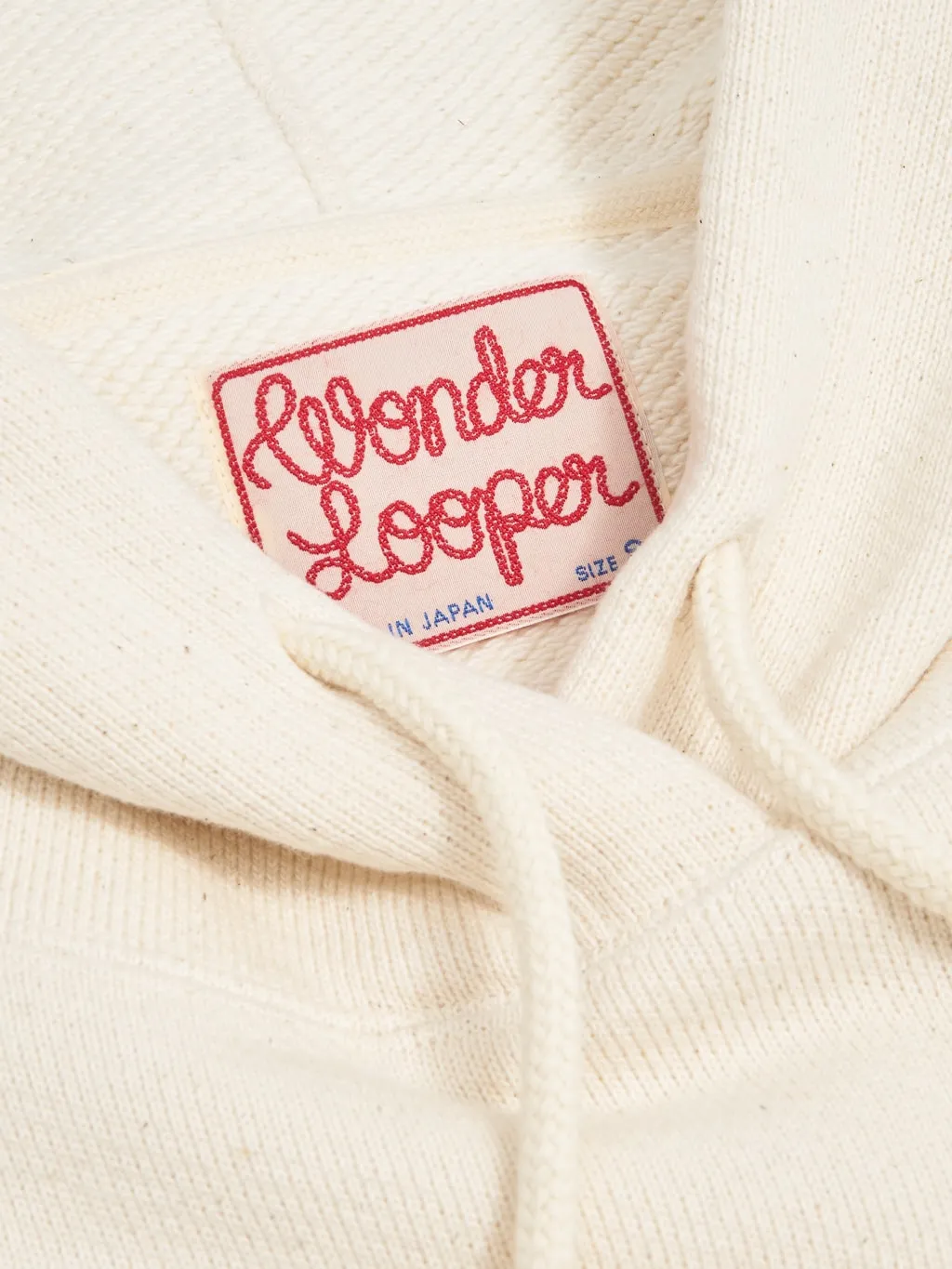 Wonder Looper Pullover Hoodie 876gsm Double Heavyweight French Terry Ecru