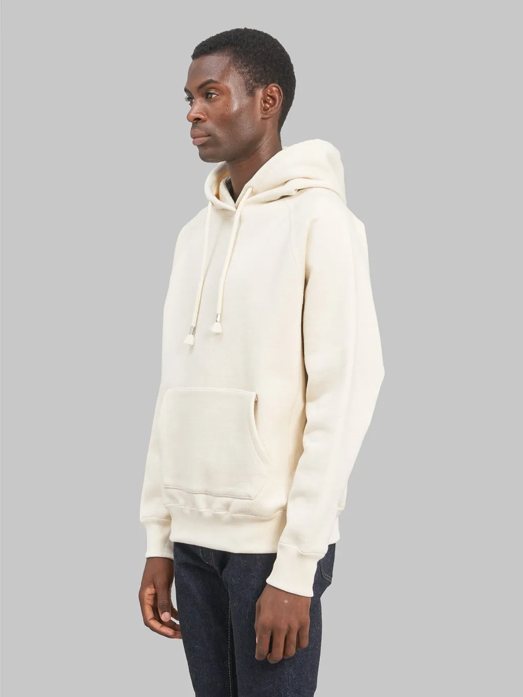 Wonder Looper Pullover Hoodie 876gsm Double Heavyweight French Terry Ecru