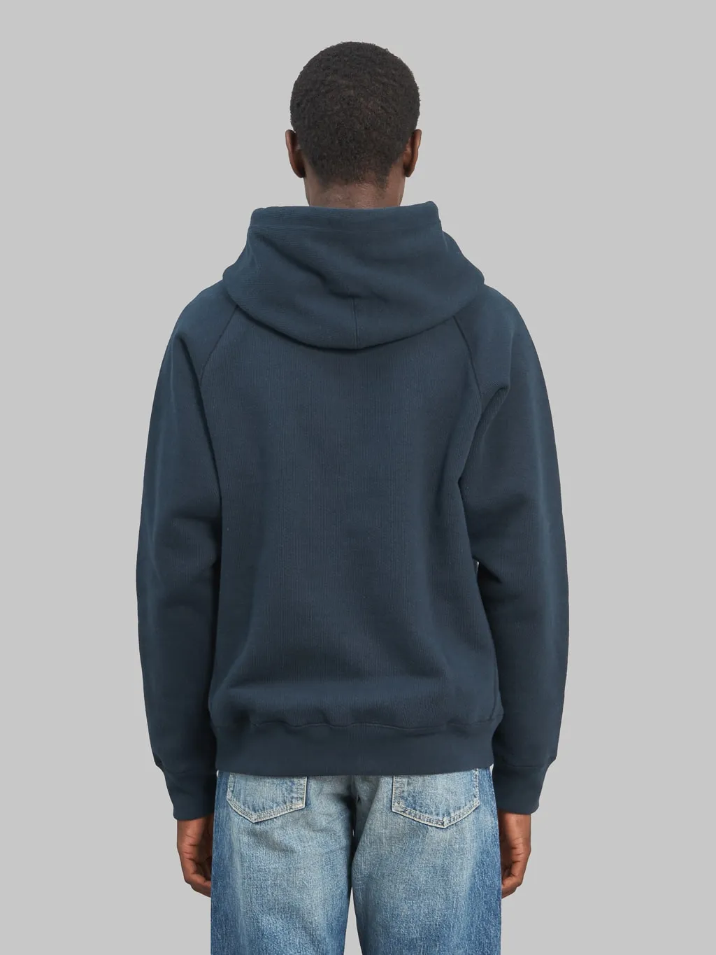 Wonder Looper Pullover Hoodie 876gsm Double Heavyweight French Terry Navy