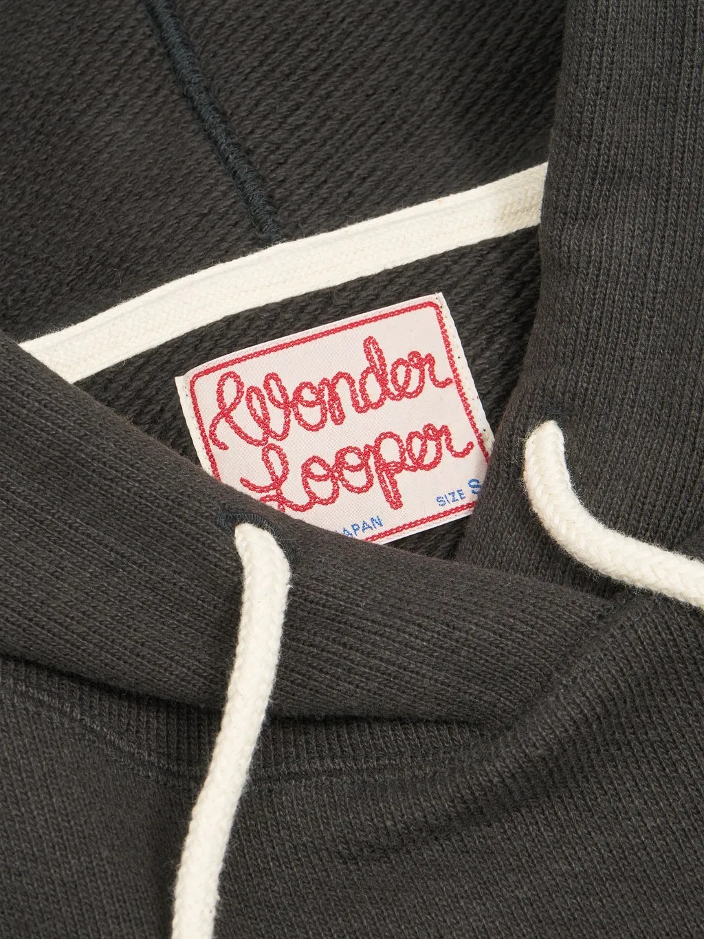 Wonder Looper Pullover Hoodie 876gsm Double Heavyweight French Terry Sumi Black