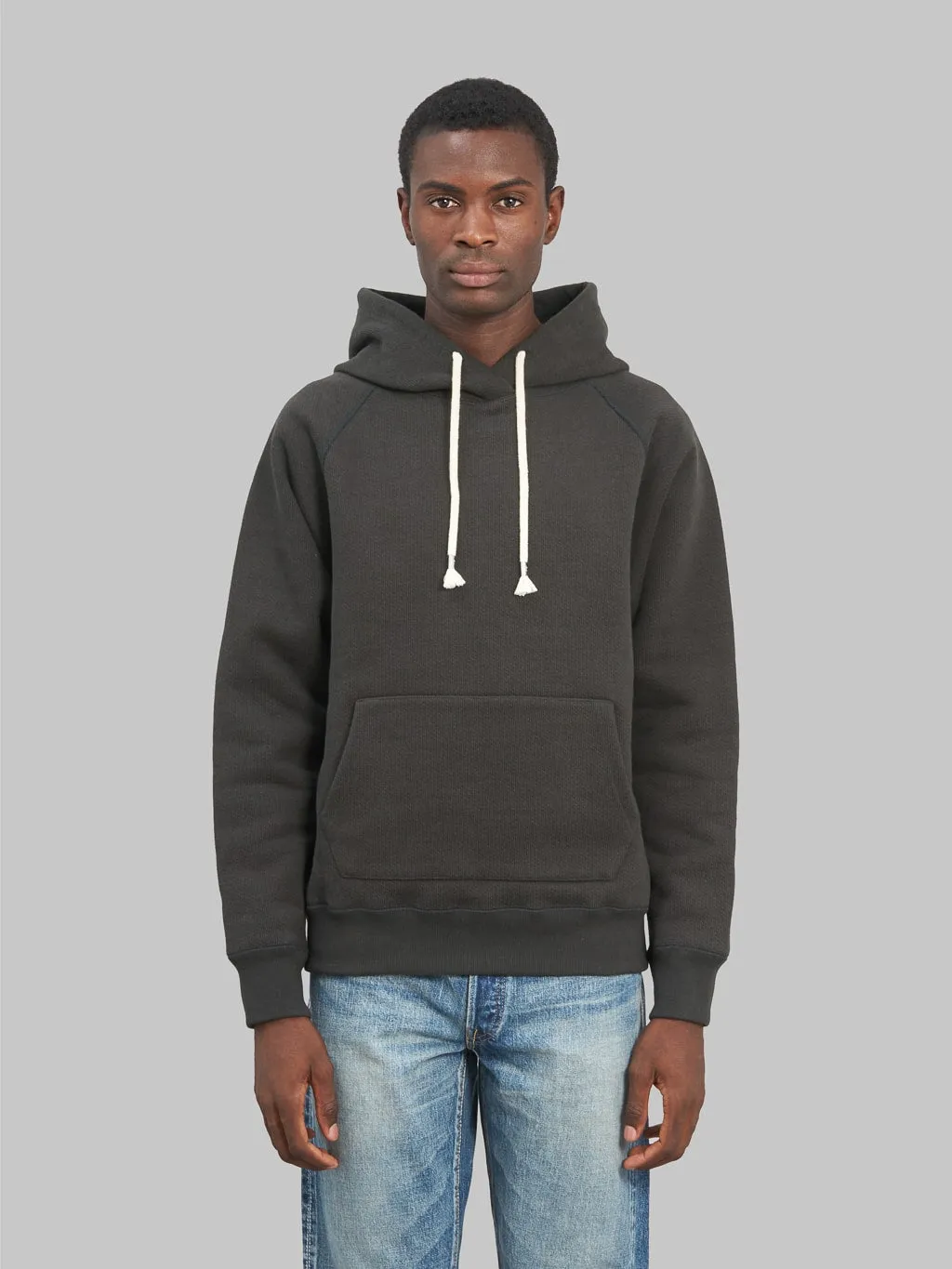 Wonder Looper Pullover Hoodie 876gsm Double Heavyweight French Terry Sumi Black