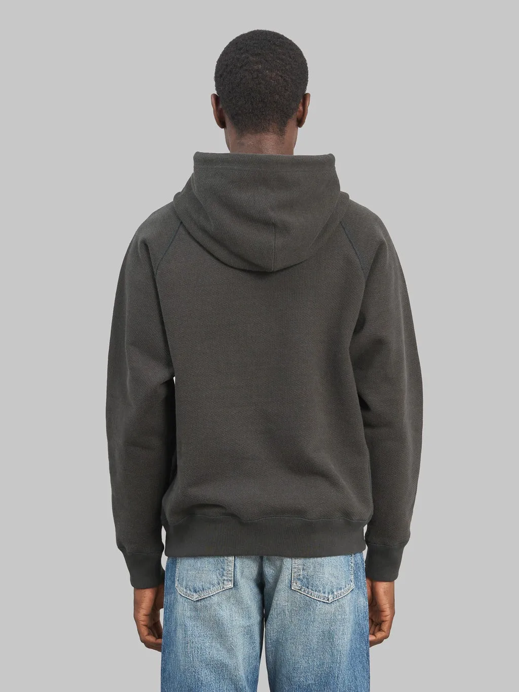Wonder Looper Pullover Hoodie 876gsm Double Heavyweight French Terry Sumi Black