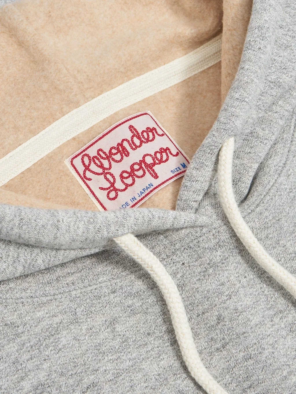 Wonder Looper Pullover Hoodie Fleeced Foxfibre® Grey