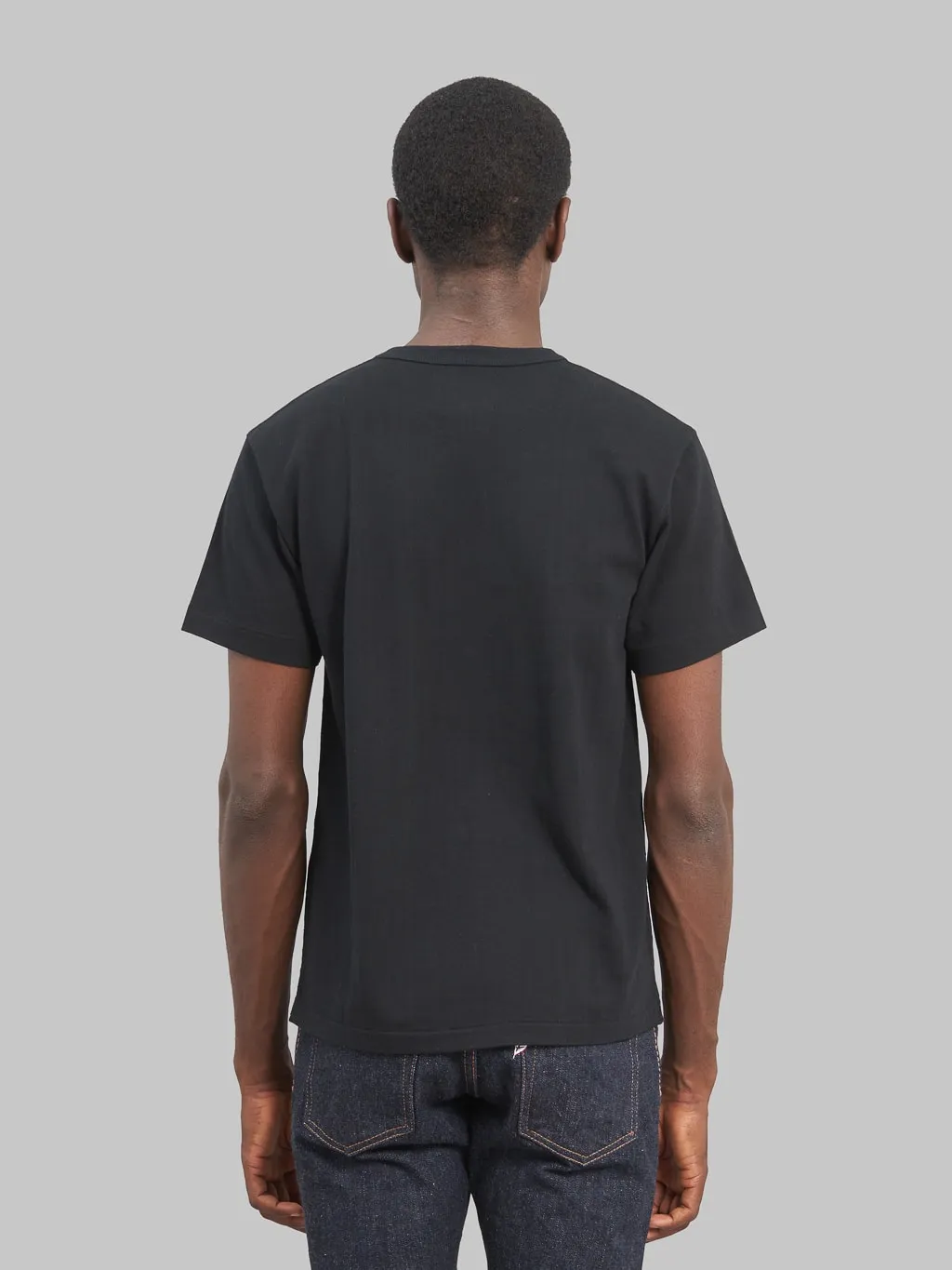 Wonder Looper Ultimate Pima Tsuriami Crewneck T-Shirt Black
