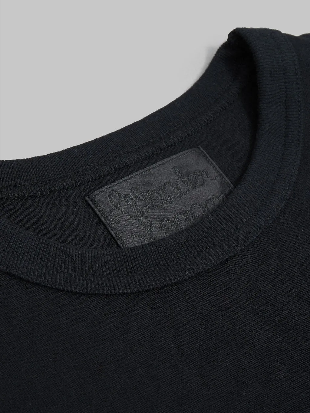 Wonder Looper Ultimate Pima Tsuriami Crewneck T-Shirt Black