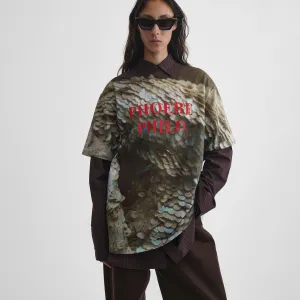 ZINE T-SHIRT | sequins print cotton